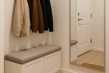 Mały przedpokój bez bałaganu