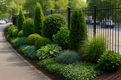 Rabaty przy ogrodzeniu – jakie rośliny znoszą cień i kurz