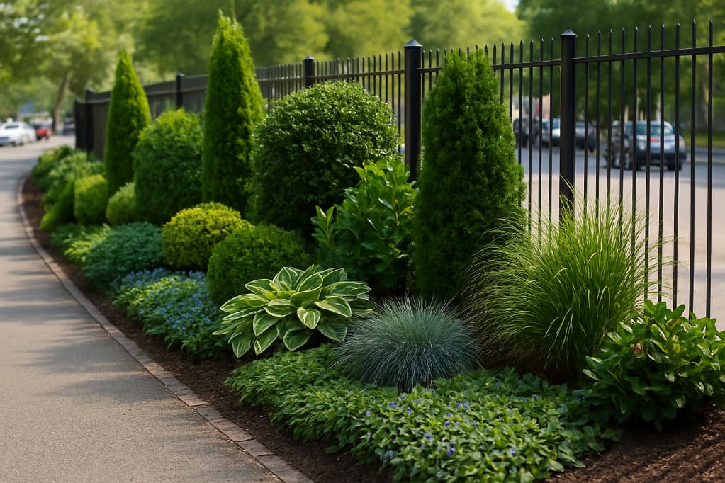 Rabaty przy ogrodzeniu – jakie rośliny znoszą cień i kurz