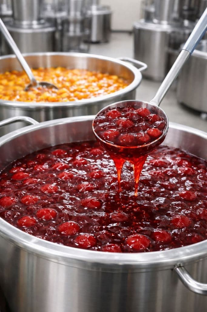 Wiśnia i brzoskwinia w żelu