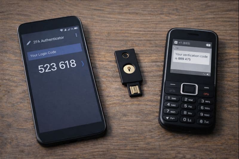 2FA w praktyce – SMS, aplikacja czy klucz sprzętowy?