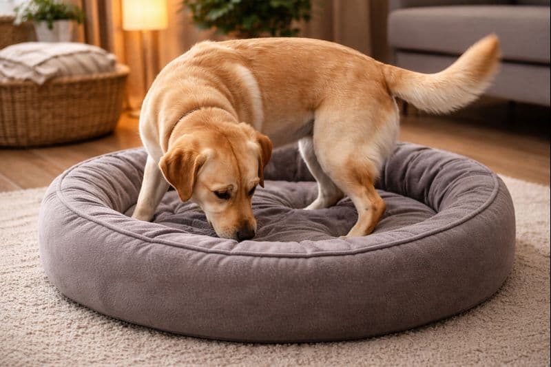 Czemu pies kręci się w kółko przed położeniem się spać