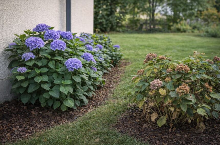 Czemu rośliny przy ścianach domu rosną inaczej niż na środku ogrodu