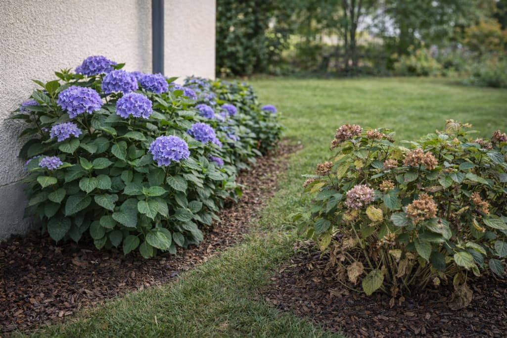 Czemu rośliny przy ścianach domu rosną inaczej niż na środku ogrodu